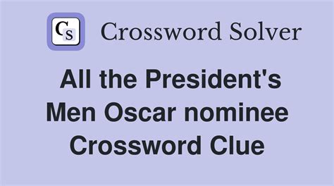 nominee crossword clue